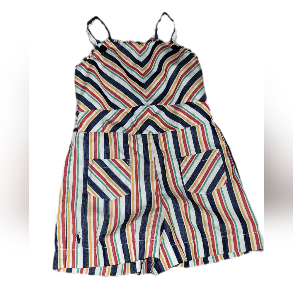 Polo Ralph Lauren Multicolor Striped Kids Romper
